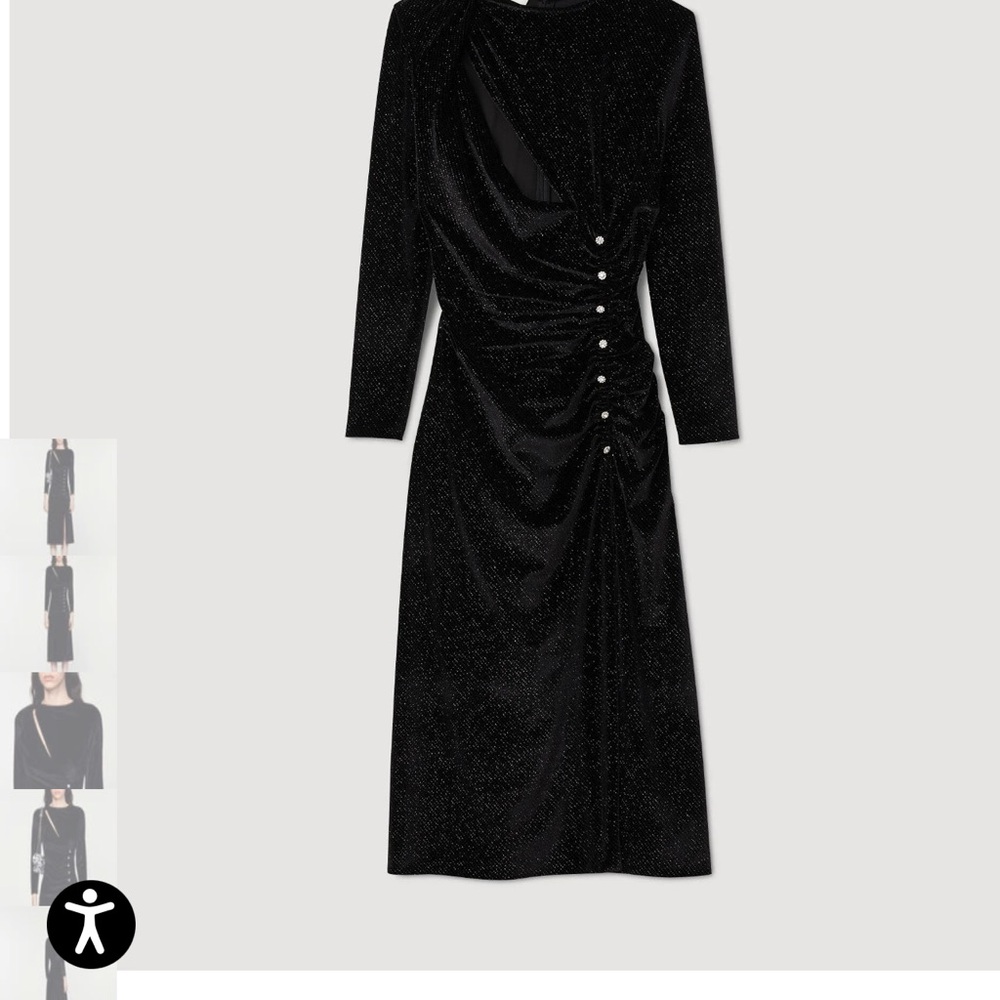 Sophisticated Black Long Sleeve Dress